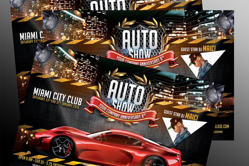 auto-show-flyer-template