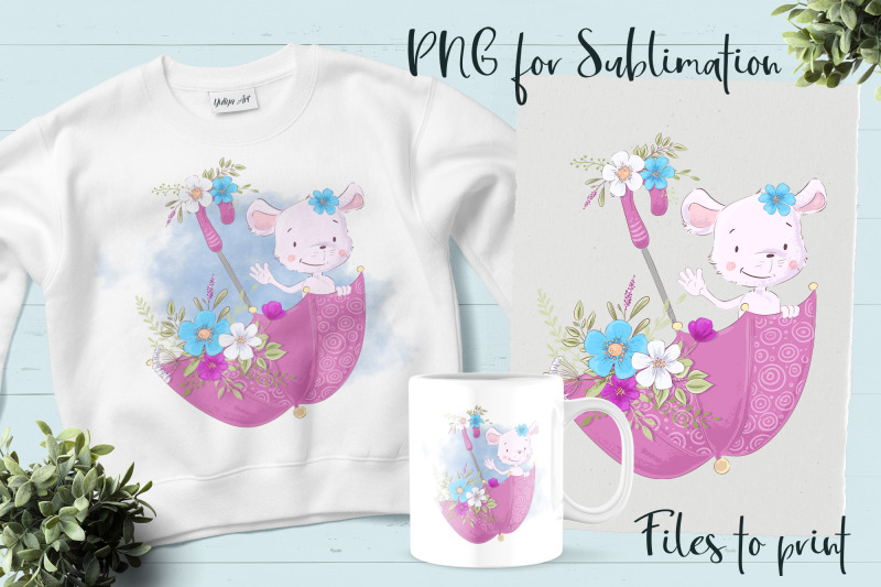 cute-mouse-sublimation-design-for-printing