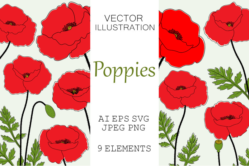 poppies-flowers-poppies-svg-poppy-vector-provence-flowers