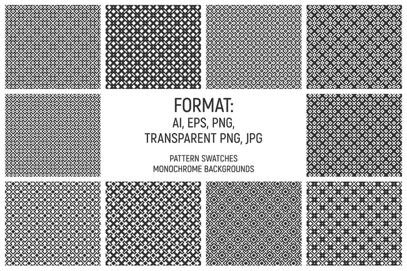 10-rhombuses-seamless-patterns