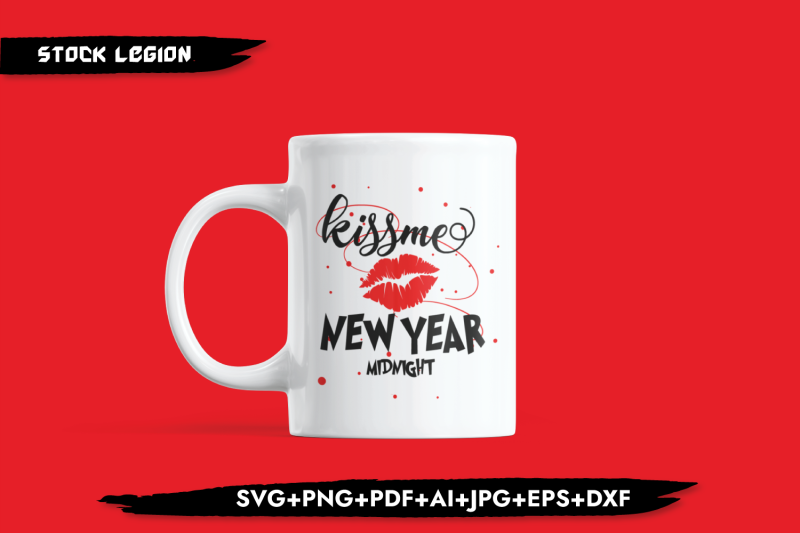 kiss-me-new-year-midnight-svg