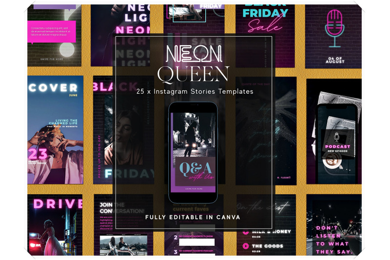 neon-instagram-story-templates-for-canva