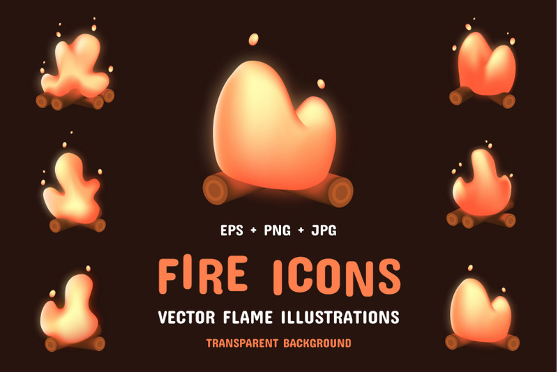 cartoon-bonfire-fire-icons