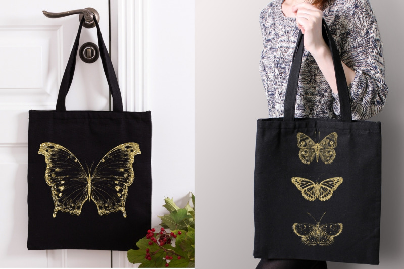 gold-butterflies-collection-gold-glitter-butterfly-golden-insects