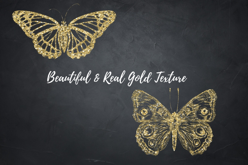 gold-butterflies-collection-gold-glitter-butterfly-golden-insects