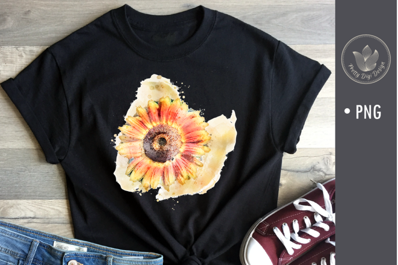 sunflower-sublimation-png-file-watercolor