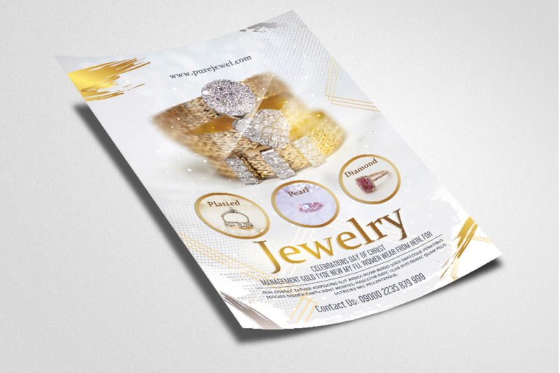 diamond-pure-jewelry-flyer-poster