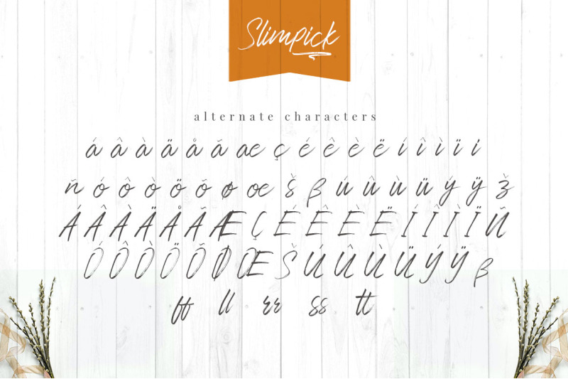 slimpick-brush-stroke-font