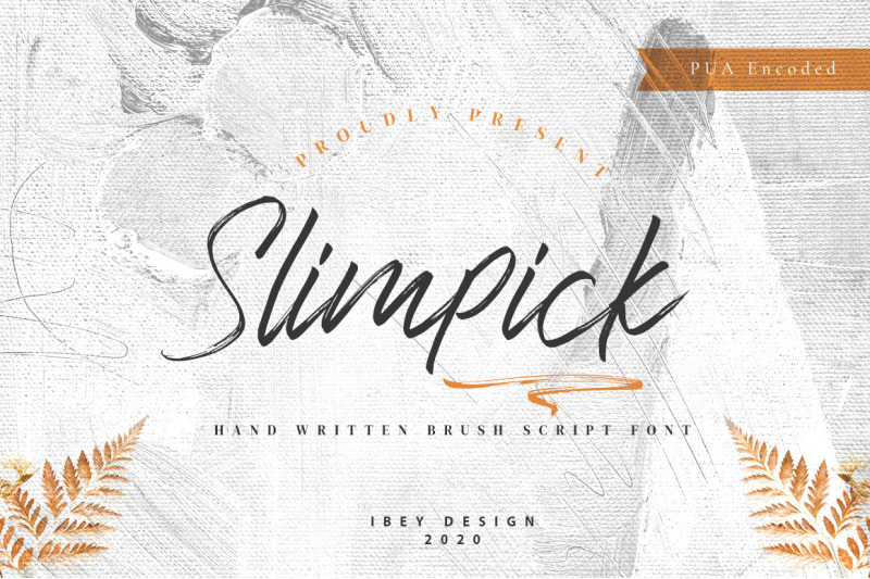 slimpick-brush-stroke-font