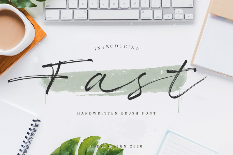 fast-brush-stroke-font