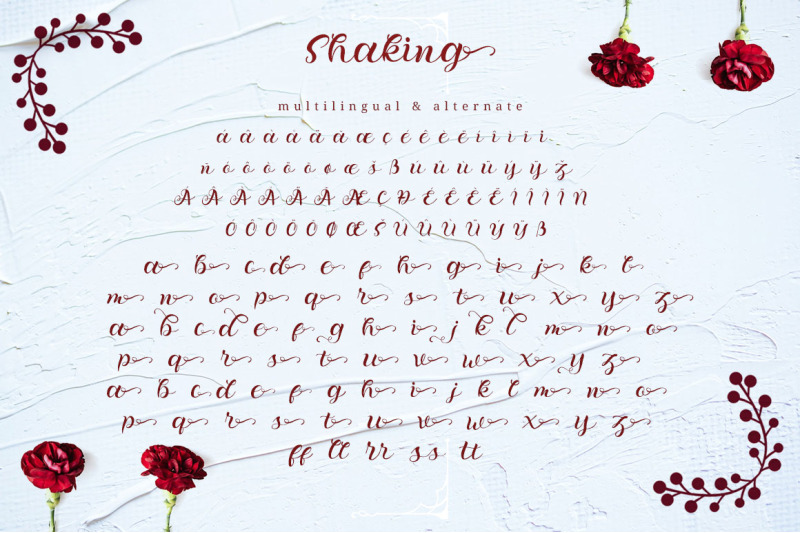 shaking-cursive-handwritten-font