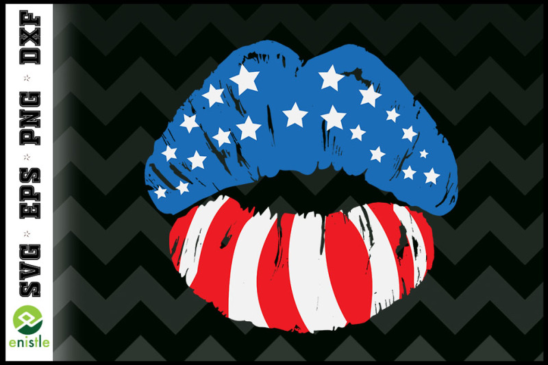 lips-kissing-4th-of-july-party