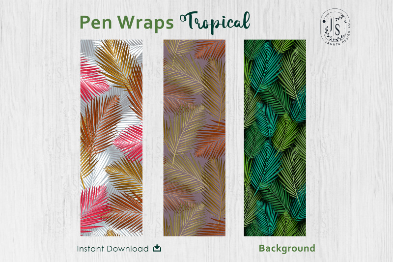 tropical-palm-pen-wraps-png-file-set