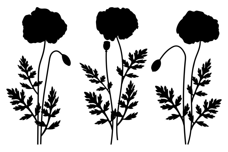 poppies-silhouettes-poppies-svg-flowers-silhouettes-svg