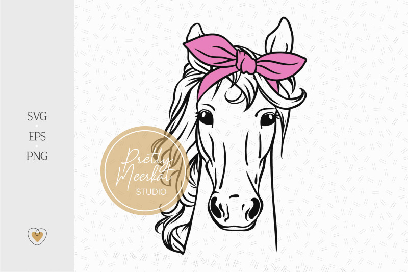 horse-with-bandana-svg-horse-head-svg-horse-lover