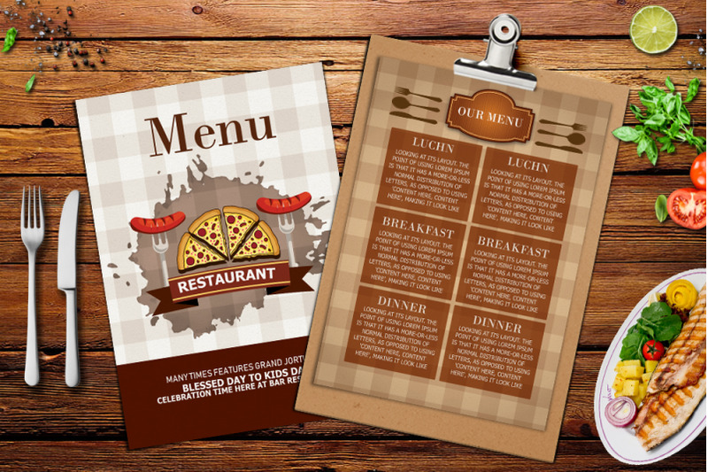 food-menu-two-sided-template
