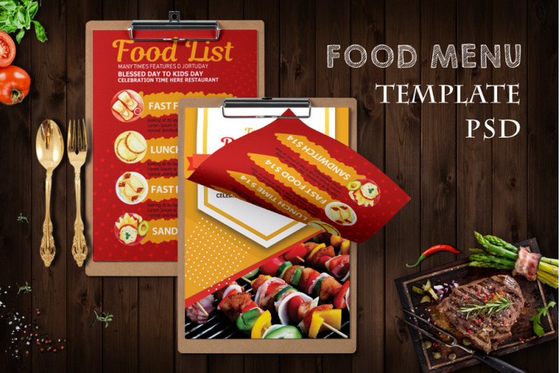 food-menu-double-sided-template