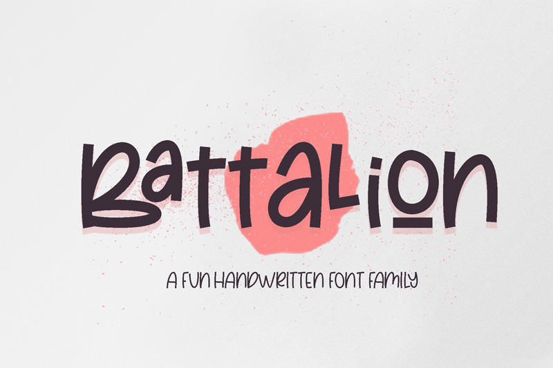 battalion-handwritten-font-family