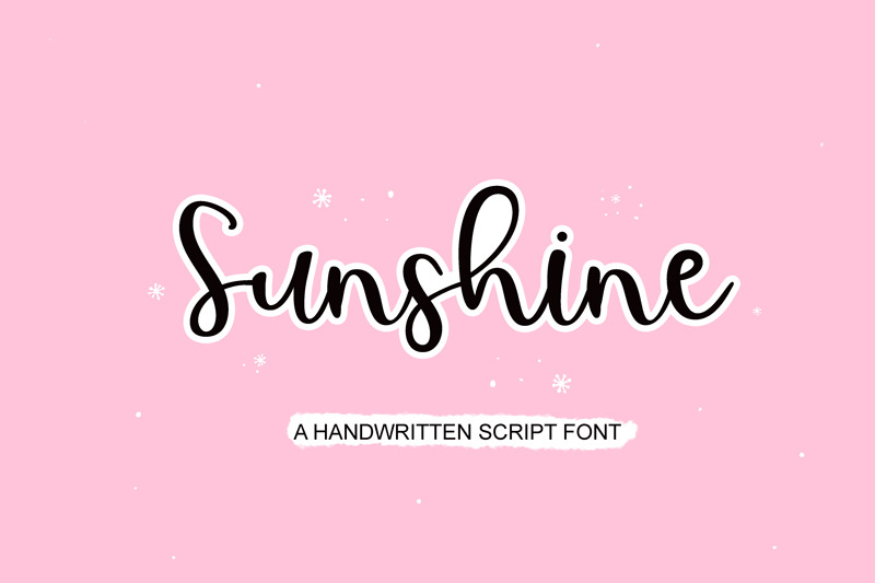 sunshine-handwritten-script-font