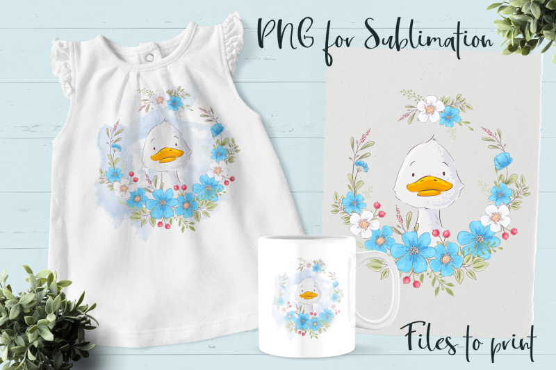 cute-goose-sublimation-design-for-printing