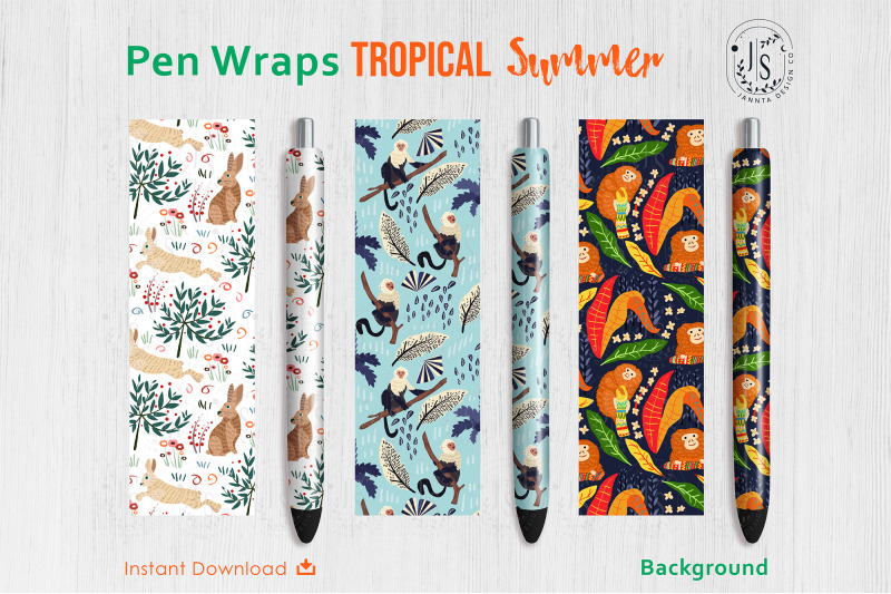 tropical-forest-pen-wraps-png-file-set