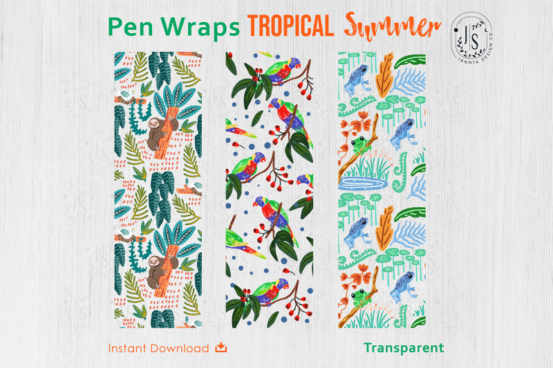 tropical-forest-pen-wraps-png-file-set