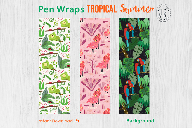 tropical-forest-pen-wraps-png-file-set