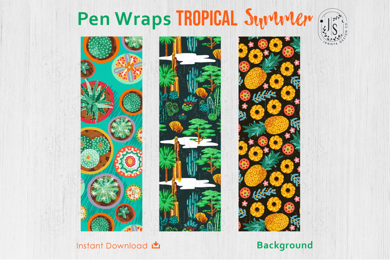 cactus-and-fruit-pen-wraps-png-file-set