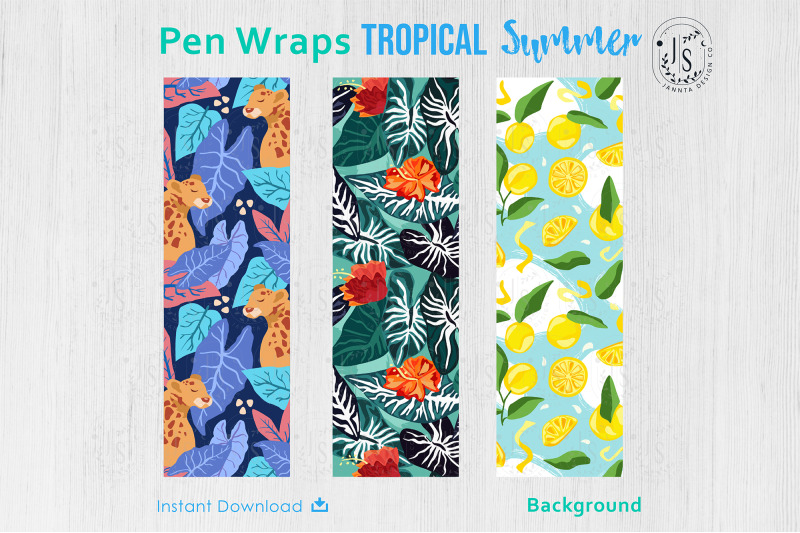 tropical-forest-pen-wraps-png-file-set