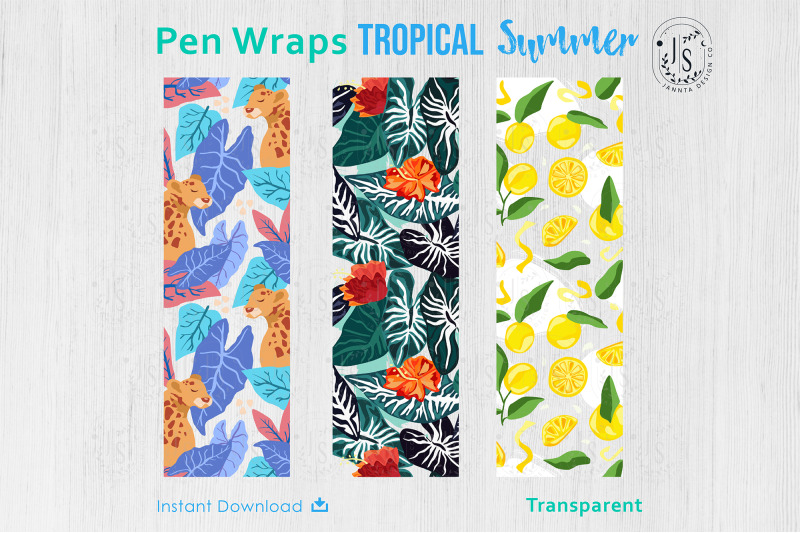 tropical-forest-pen-wraps-png-file-set