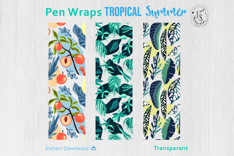 tropical-forest-pen-wraps-png-file-set