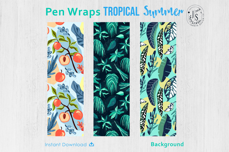 tropical-forest-pen-wraps-png-file-set