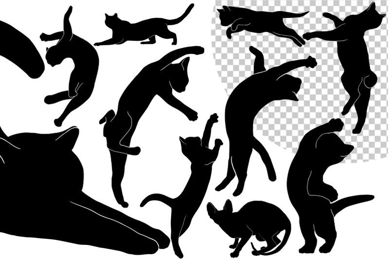 hand-drawn-cats-vector-illustrations