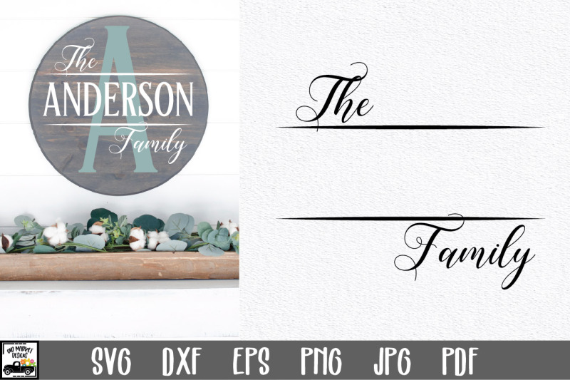 Download Family Name SVG File | Family Monogram Sign SVG File By ...