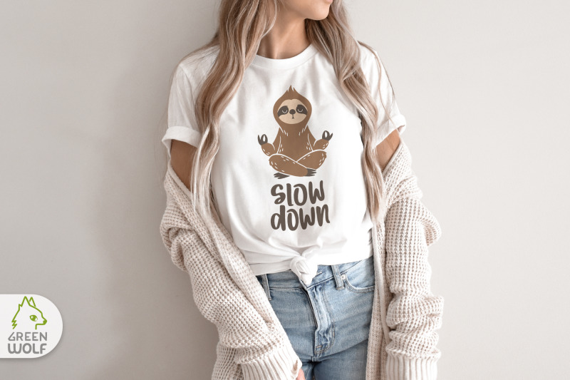 slow-down-svg-meditating-sloth-svg-yoga-sloth-svg-layered-svg-file