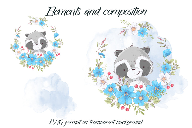 cute-raccoon-sublimation-design-for-printing