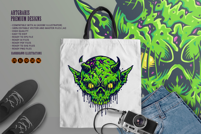 zombie-skull-head-green-devil-sublimation