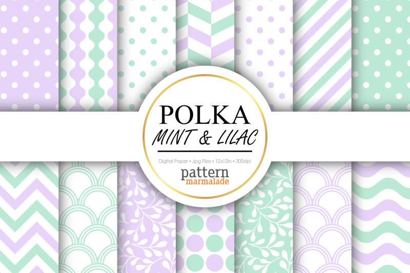 polka-mint-and-lilac-digital-paper-t0206