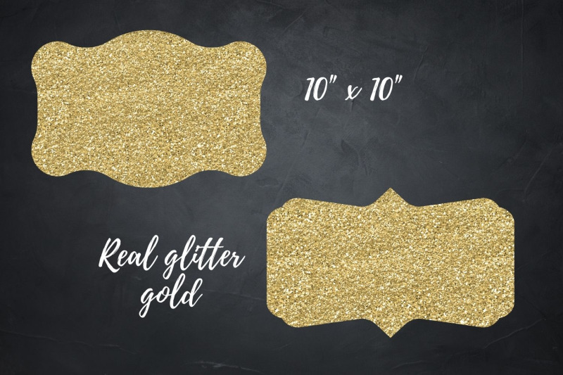 gold-labels-12-gold-glitter-frames