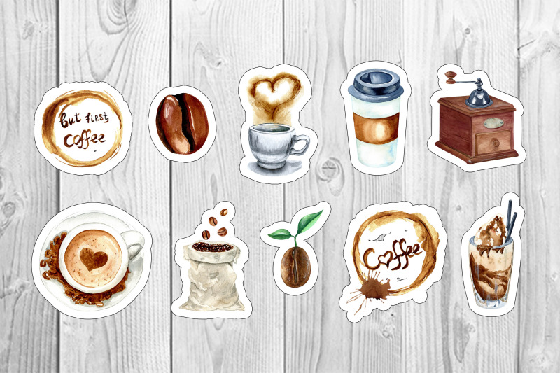 coffee-stickers-printable-sticker-pack-png-sticker-sheet