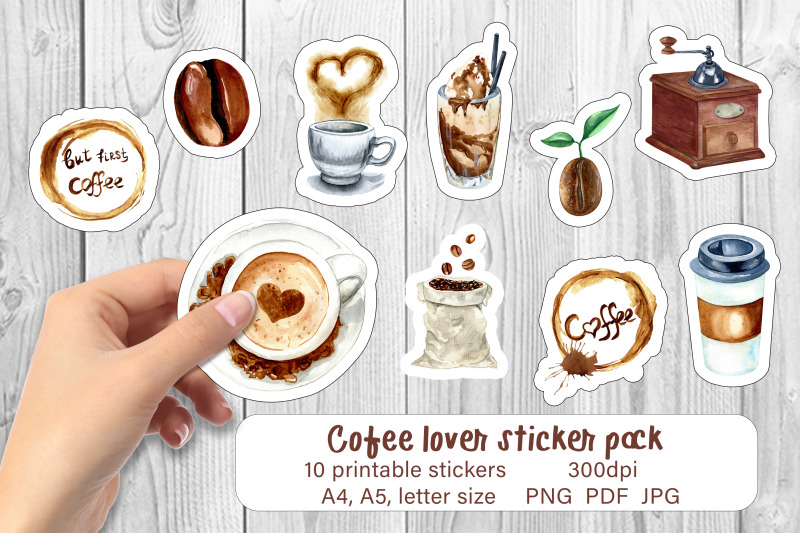 coffee-stickers-printable-sticker-pack-png-sticker-sheet
