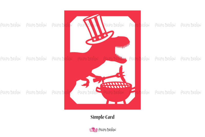 patriotic-t-rex-bbq-card-svg-eps-dxf-and-png