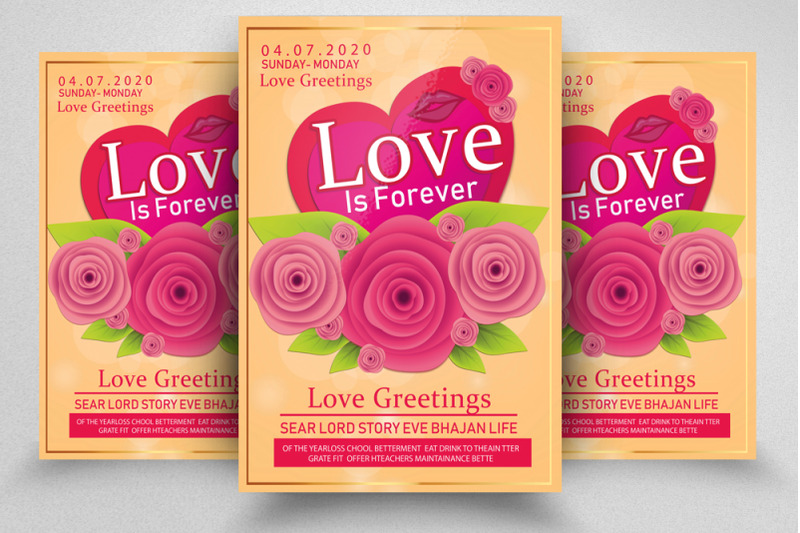 love-greeting-flyer-poster