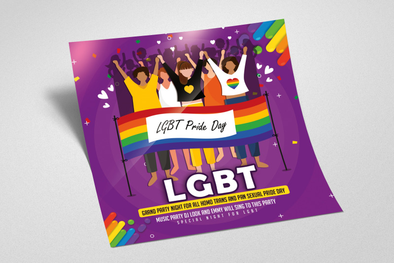 lgbt-pride-day-square-flyer-poster