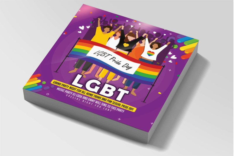 lgbt-pride-day-square-flyer-poster