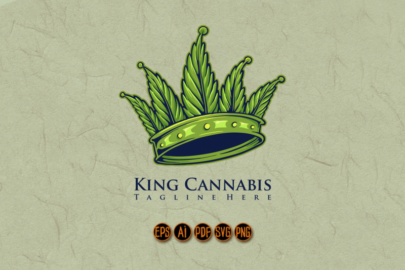 king-kush-cannabis-crown-weed-logo-svg