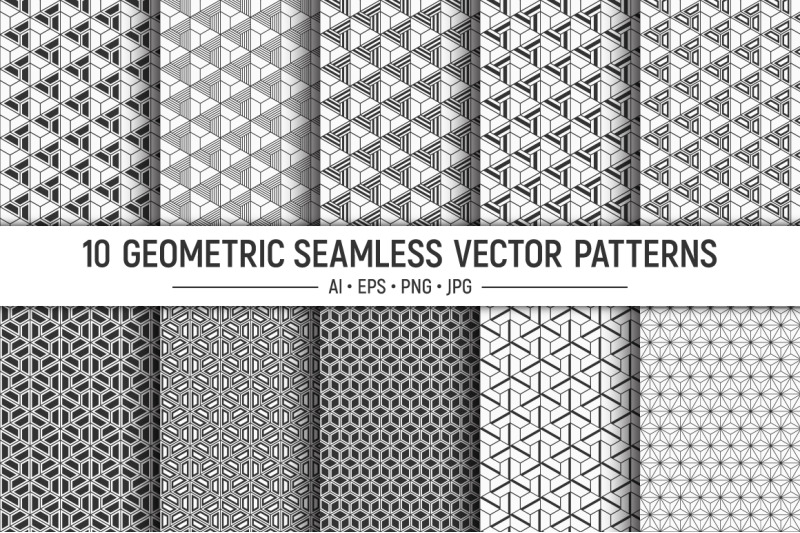 10-seamless-geometric-vector-patterns