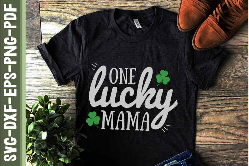 one-lucky-mama-green-clover