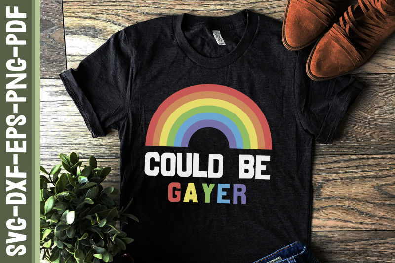 could-be-gayer-lgbtq-proud-lgbtq-rainbow