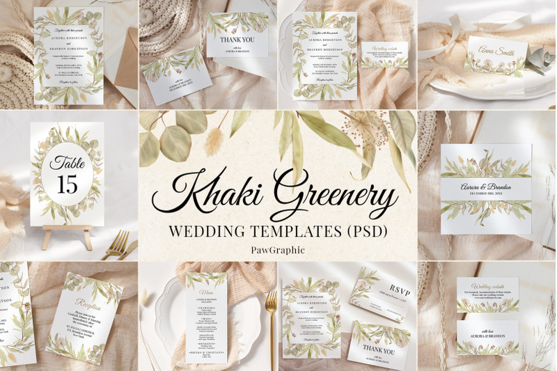 greenery-wedding-template-cards-boho-invitation-set